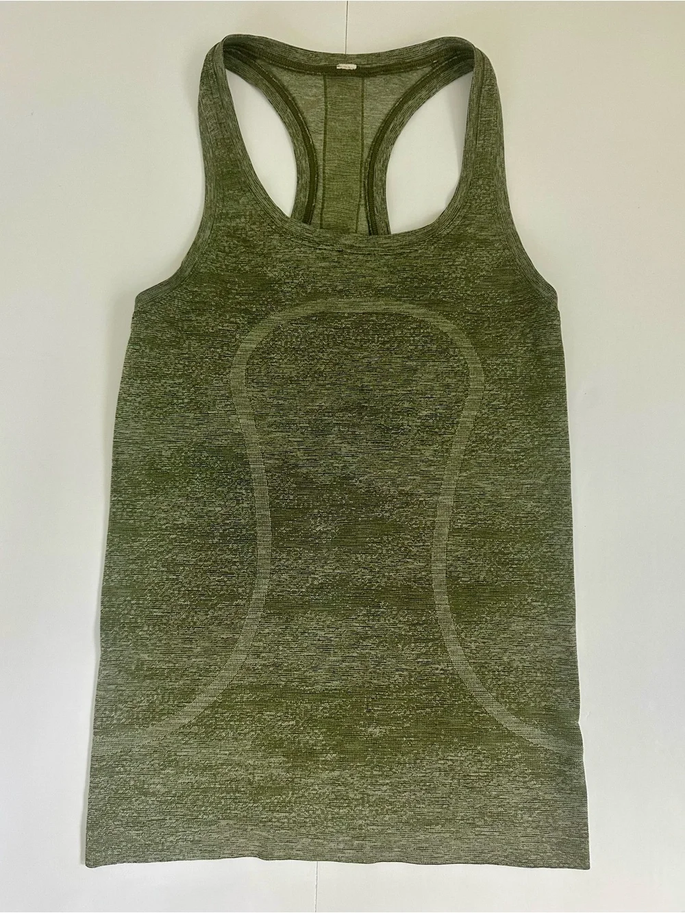 Lululemon Swiftly Tech Racerback Tank XS/4 Olive Green Seamless Lightweight EUC